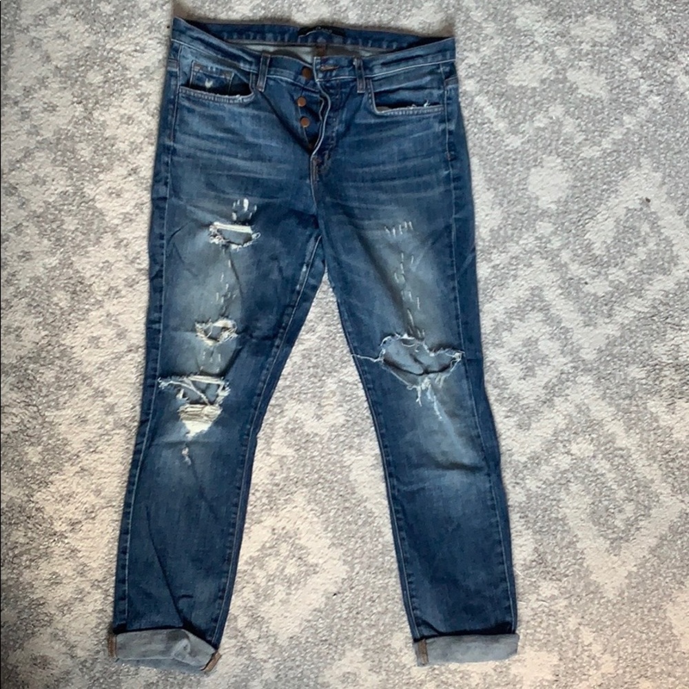 J Brand Caitland Destroyed Boyfriend Jean